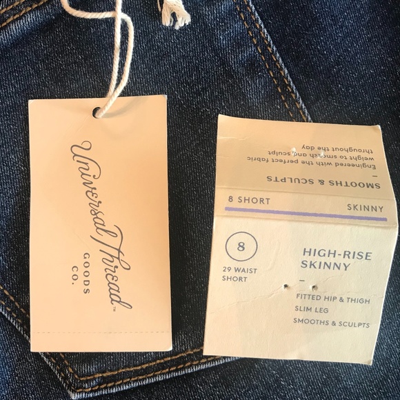 High Rise Skinny Jeans Universal Thread- Dark Wash - Picture 6 of 6